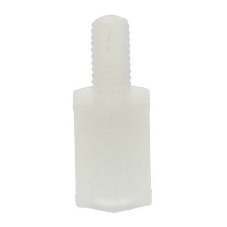 Newport Fasteners Hex Standoff, #8-32 Thrd Sz, Nylon Natural, 1/4" Hex W, 1000 PK 143208HMN
